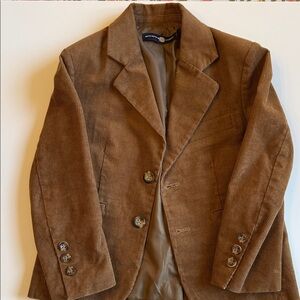 Kids Dark Tan Corduroy Blazer - Brown Bowen Company